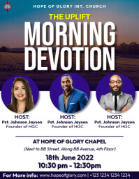 morning devotion Template | PosterMyWall