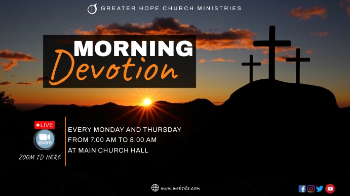 Morning Devotion Template | PosterMyWall