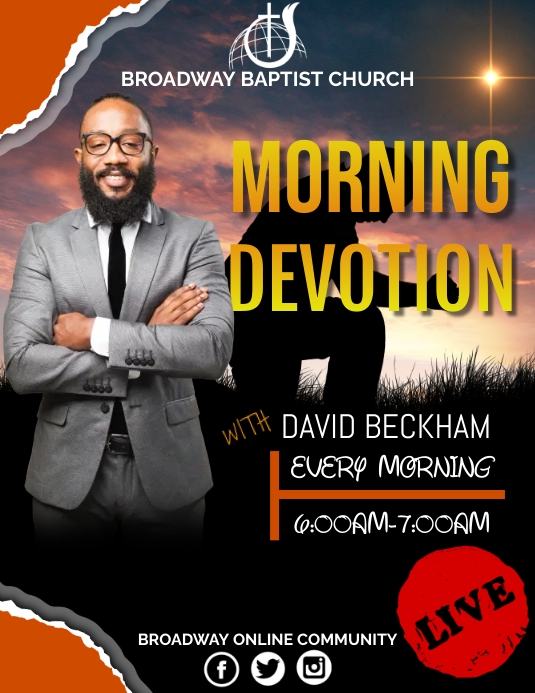 Morning Devotion Template | PosterMyWall