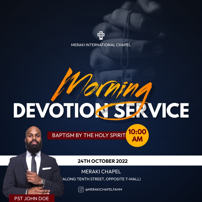 morning devotion Template | PosterMyWall