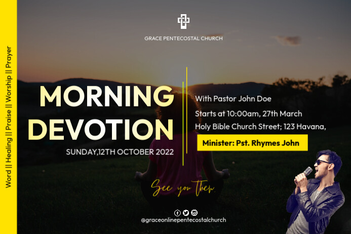 Morning devotion Template | PosterMyWall
