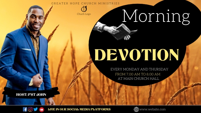 Morning Devotion Template | PosterMyWall