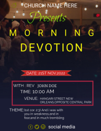 morning devotion Template | PosterMyWall