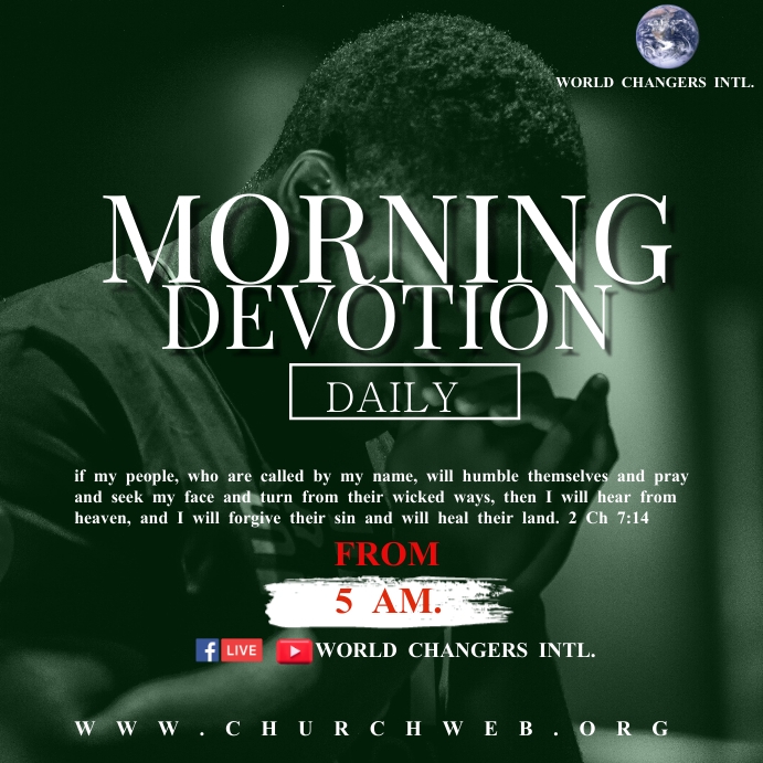 Morning Devotion poster Template PosterMyWall