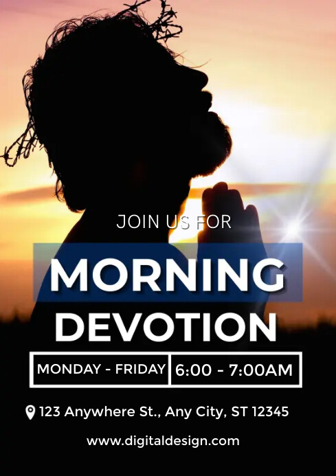 Morning Devotion Template | PosterMyWall