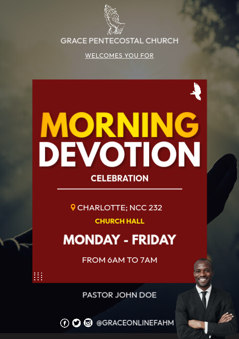 Copy of Morning devotions | PosterMyWall