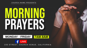 morning prayers Præsentation (16:9) template