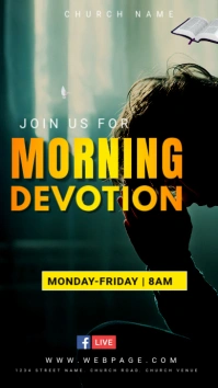morning prayers Facebook Story template