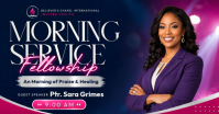 Morning Service Fellowship Gedeelde afbeelding op Facebook template