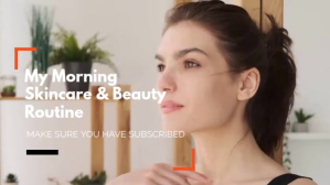 Morning Skincare And Beauty Template Digitalt display (16:9)