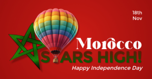 Morocco Independence Day template