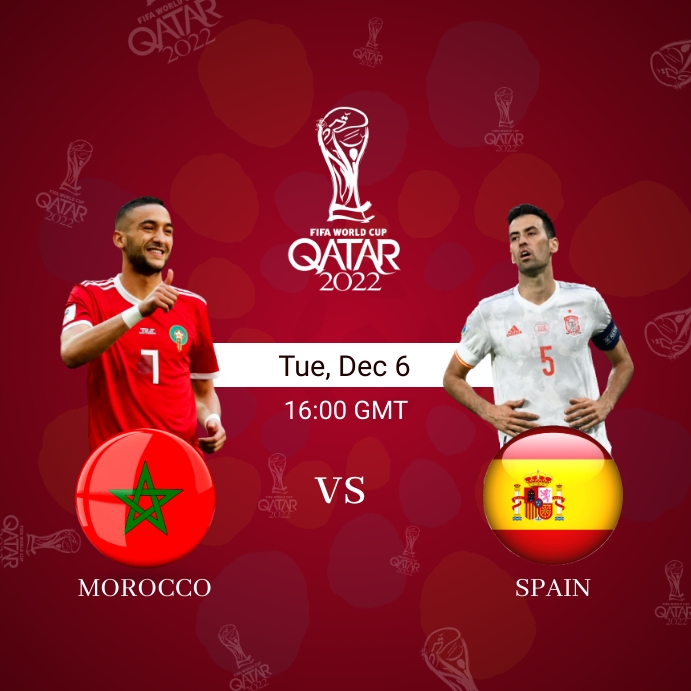 Modelo de jogo de futebol. modelo de dia de jogo espanha vs marrocos.