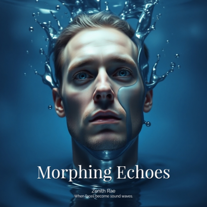 Plantilla de Morphing Echoes – surreal melting-face album cover for ...