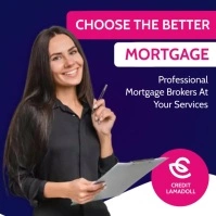 Mortgage Broker services template design mini Wpis na Instagrama
