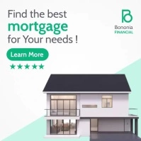 Mortgage financial services advertisement ins template