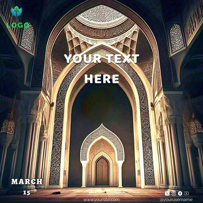 Mosque Background Template | PosterMyWall