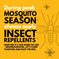 Mosquito Day Post Template สี่เหลี่ยมจัตุรัส (1:1)