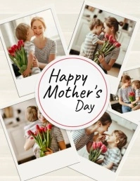 Mother's day video template, event, greeting,retail Flyer (US Letter)