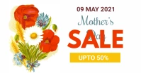 Mother's day, event, greeting,retail Facebook Advertensie template
