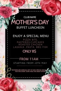 Mother's Day, Luncheon, women's day Poster template