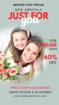 mother's day, mother day Instagram Story template