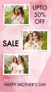mother's day, spring, sale Instagram-Reel template