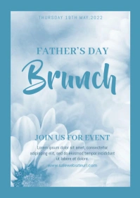 mother's day, spring, wedding, birthday A5 template