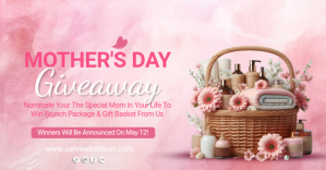 mother's day giveaway, spring,wedding,birhday,giveaway Facebook Shared Image template