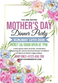 Mother's Day Ads A4 template