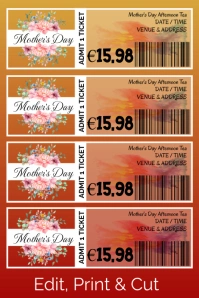 Mother's Day Afternoon Tea Poster template