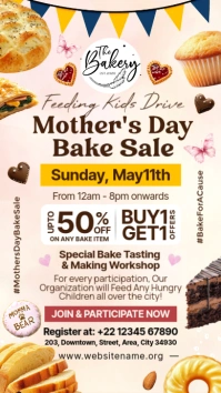 Mother's Day Bake Sale Story Template
