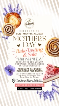 Mother's Day Bake Tasting & Sale Template Instagram Story