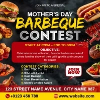 Mother's Day Barbeque Contest Publicação no Instagram template