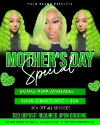 Mother's day booking flyer Instagram Portrait template