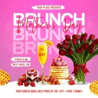 Mother's Day Brunch Instagram-Beitrag template