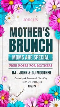 mother's day brunch Instagram-Story template