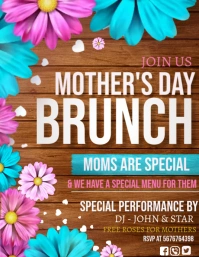 Mother's day brunch Flyer (US Letter) template