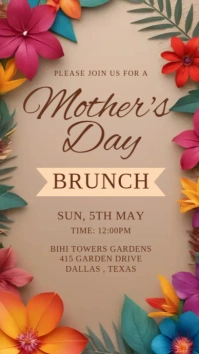MOTHER'S DAY BRUNCH Instagram Story template