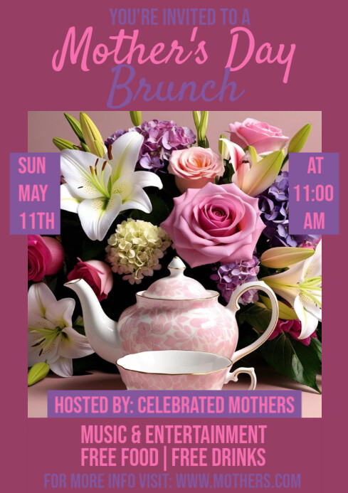 Mother's Day Brunch Flyer Template | PosterMyWall
