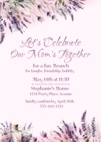 Mother's Day Brunch House Party A6 template