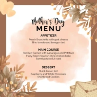 Mother's Day Brunch Menu Instagram-Beitrag template