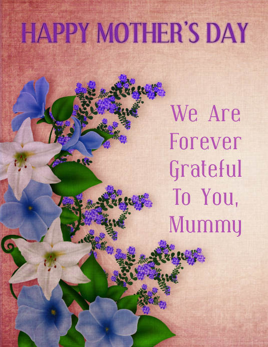 Mother S Day Card Template Postermywall