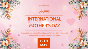 MOTHER'S  DAY CARD MESSAGE Presentation (16:9) template