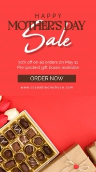 Mother's Day Chocolate Sale Story template