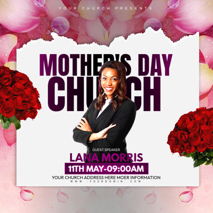 Mother's day church Template | PosterMyWall