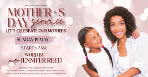 Mother's day church event flyer template Ibinahaging Larawan sa Facebook