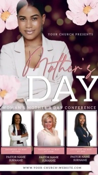 Mother's day church event flyer template Instagram Story