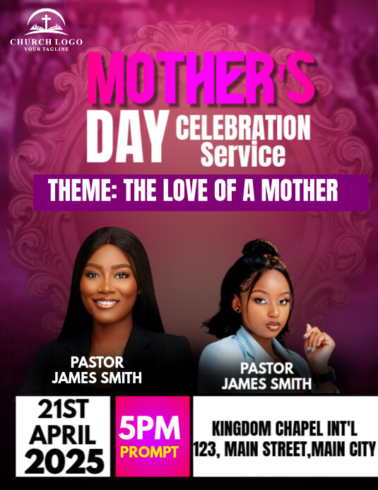 Modèle mother's day church flyer | PosterMyWall