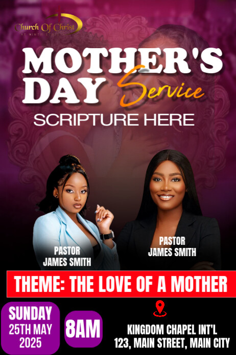 Modèle mother's day church flyer | PosterMyWall