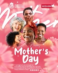 Mother's day Church flyer template Instagram Portrait